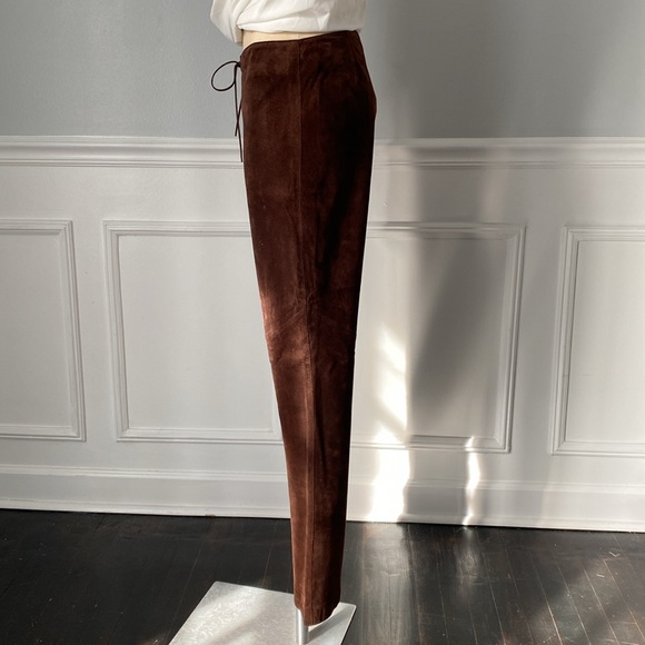 Ralph Lauren Bohemian Vintage Lace Up Suede Pants - Picture 5 of 11